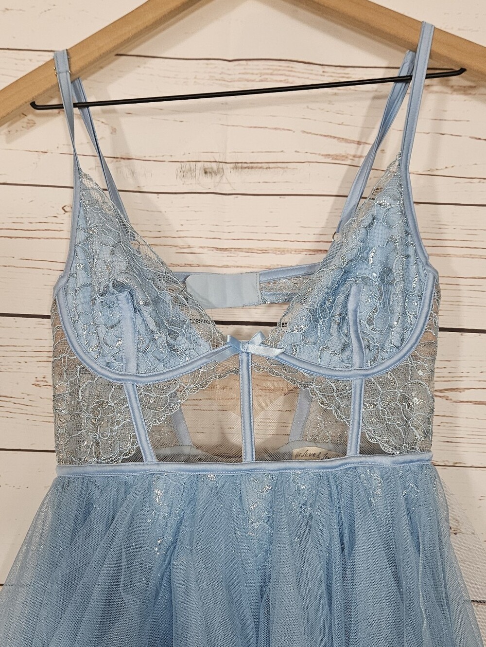 For Love & Lemons | Rosario Blue Bustier Maxi Dress - Picture 5 of 9